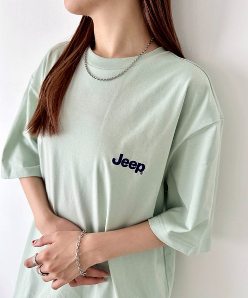 JEEP(ジープ)/グラフィック バックロゴ ロゴ刺繍 半袖 Tシャツ/M-Logo graphic t-shirt | AT2252021 | ミント