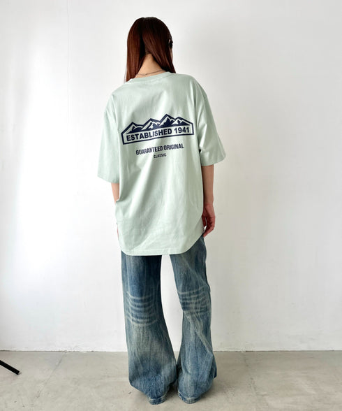 JEEP(ジープ)/グラフィック バックロゴ ロゴ刺繍 半袖 Tシャツ/M-Logo graphic t-shirt | AT2252021 | ミント