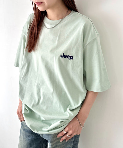 JEEP(ジープ)/グラフィック バックロゴ ロゴ刺繍 半袖 Tシャツ/M-Logo graphic t-shirt | AT2252021 | ミント