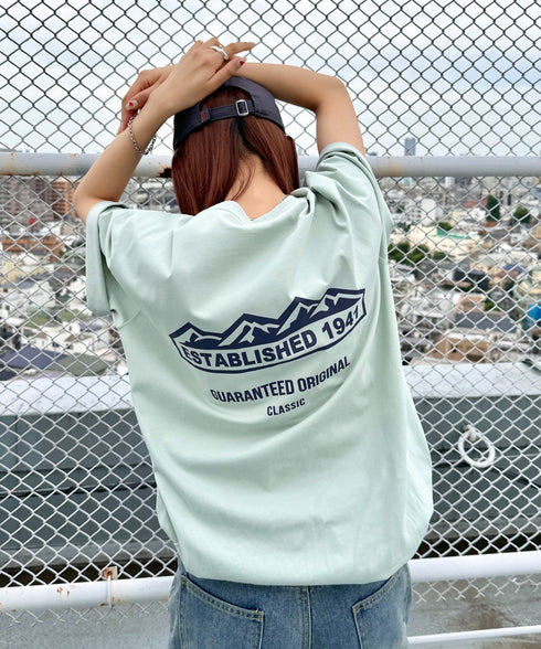 JEEP(ジープ)/グラフィック バックロゴ ロゴ刺繍 半袖 Tシャツ/M-Logo graphic t-shirt | AT2252021 | ミント
