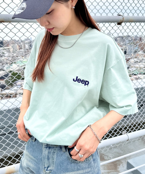 JEEP(ジープ)/グラフィック バックロゴ ロゴ刺繍 半袖 Tシャツ/M-Logo graphic t-shirt | AT2252021 | ミント