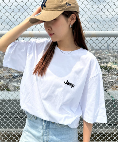 JEEP(ジープ)/グラフィック バックロゴ ロゴ刺繍 半袖 Tシャツ/M-Logo graphic t-shirt | AT2252021 | ホワイト系その他