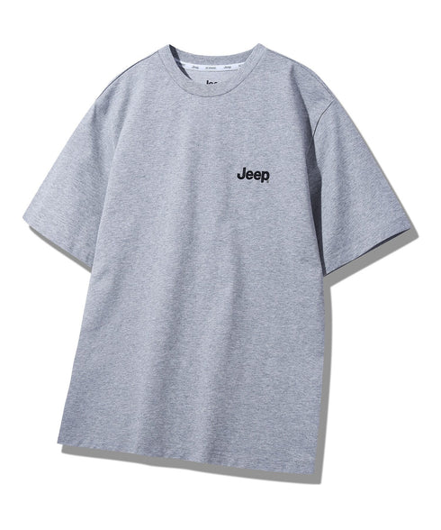 JEEP(ジープ)/グラフィック バックロゴ ロゴ刺繍 半袖 Tシャツ/M-Logo graphic t-shirt | AT2252021 | グレー