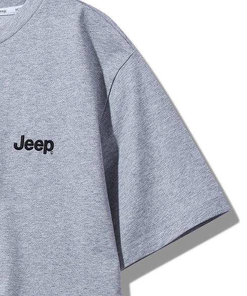 JEEP(ジープ)/グラフィック バックロゴ ロゴ刺繍 半袖 Tシャツ/M-Logo graphic t-shirt | AT2252021 | グレー