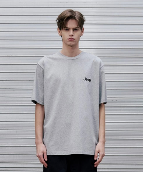 JEEP(ジープ)/グラフィック バックロゴ ロゴ刺繍 半袖 Tシャツ/M-Logo graphic t-shirt | AT2252021 | グレー