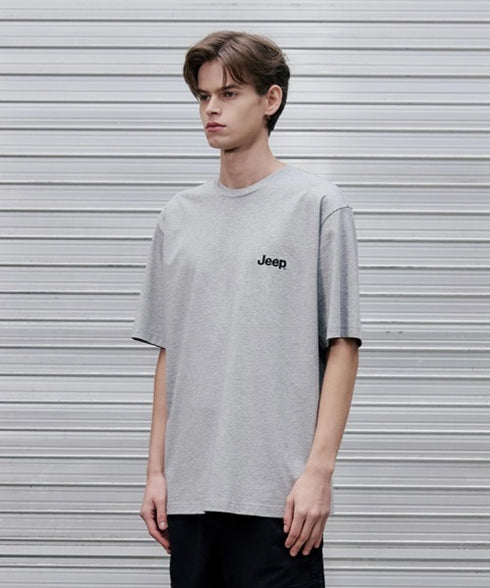 JEEP(ジープ)/グラフィック バックロゴ ロゴ刺繍 半袖 Tシャツ/M-Logo graphic t-shirt | AT2252021 | グレー