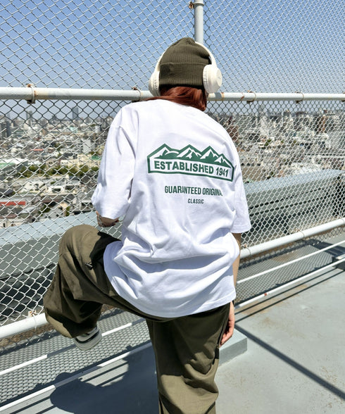 JEEP(ジープ)/グラフィック バックロゴ ロゴ刺繍 半袖 Tシャツ/M-Logo graphic t-shirt | AT2252021 | グリーン