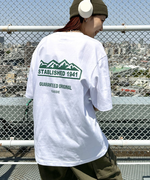 JEEP(ジープ)/グラフィック バックロゴ ロゴ刺繍 半袖 Tシャツ/M-Logo graphic t-shirt | AT2252021 | グリーン