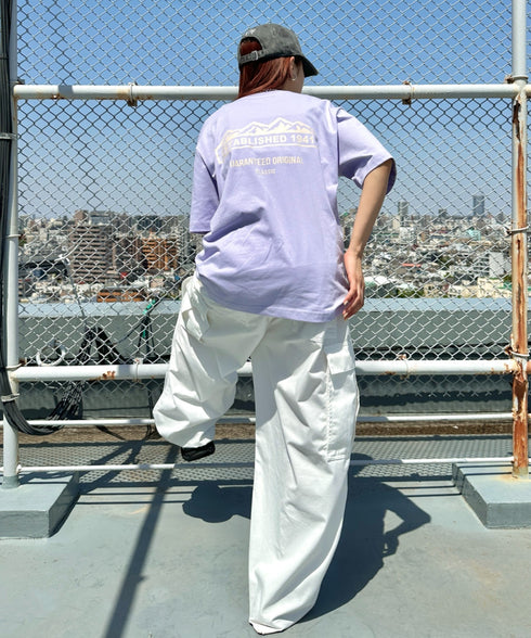 JEEP(ジープ)/グラフィック バックロゴ ロゴ刺繍 半袖 Tシャツ/M-Logo graphic t-shirt | AT2252021 | ライトパープル