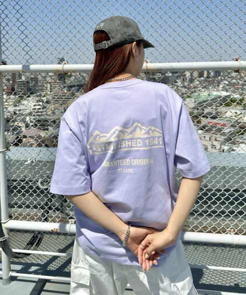 JEEP(ジープ)/グラフィック バックロゴ ロゴ刺繍 半袖 Tシャツ/M-Logo graphic t-shirt | AT2252021 | ライトパープル