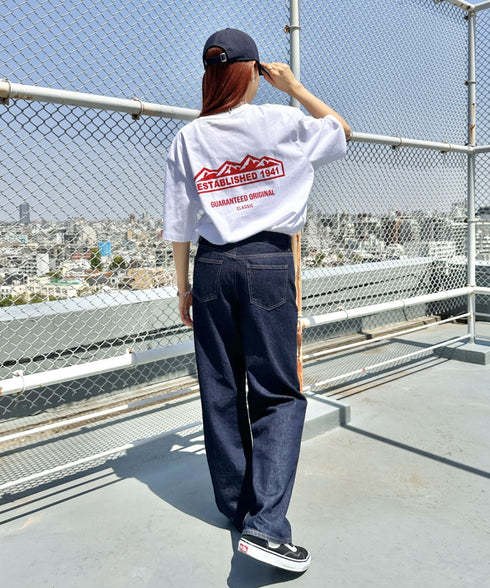 JEEP(ジープ)/グラフィック バックロゴ ロゴ刺繍 半袖 Tシャツ/M-Logo graphic t-shirt | AT2252021 | レッド