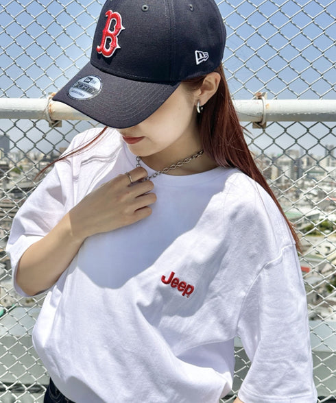 JEEP(ジープ)/グラフィック バックロゴ ロゴ刺繍 半袖 Tシャツ/M-Logo graphic t-shirt | AT2252021 | レッド
