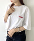 JEEP(ジープ)/グラフィック バックロゴ ロゴ刺繍 半袖 Tシャツ/M-Logo graphic t-shirt | AT2252021 | レッド