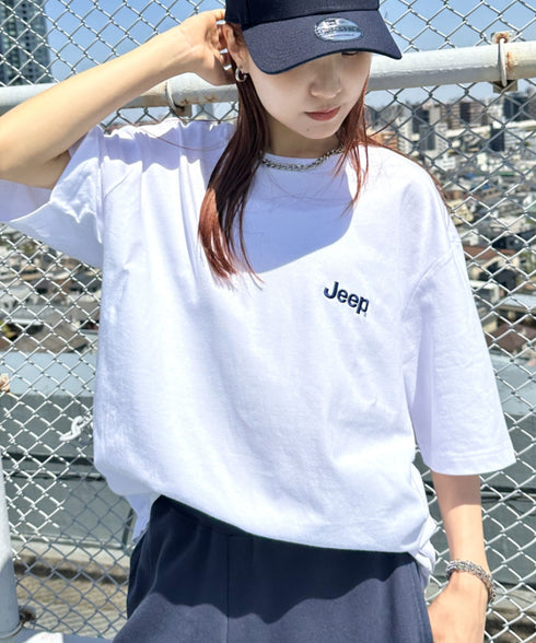 JEEP(ジープ)/グラフィック バックロゴ ロゴ刺繍 半袖 Tシャツ/M-Logo graphic t-shirt | AT2252021 | ホワイト