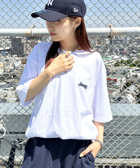 JEEP(ジープ)/グラフィック バックロゴ ロゴ刺繍 半袖 Tシャツ/M-Logo graphic t-shirt | AT2252021 | ホワイト