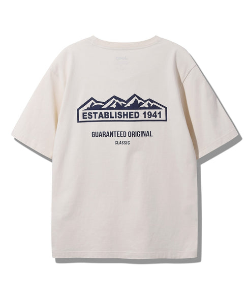 JEEP(ジープ)/グラフィック バックロゴ ロゴ刺繍 半袖 Tシャツ/M-Logo graphic t-shirt | AT2252021 | アイボリー
