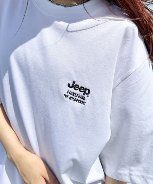 JEEP(ジープ)/2枚組セット 2P ワンポイント ロゴ刺繍 半袖 Tシャツ/2PACK Single air gram t-shirt | AT2252022 | ホワイト