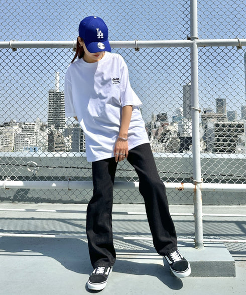 JEEP(ジープ)/2枚組セット 2P ワンポイント ロゴ刺繍 半袖 Tシャツ/2PACK Single air gram t-shirt | AT2252022 | ホワイト