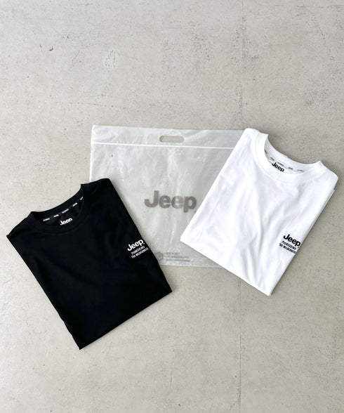JEEP(ジープ)/2枚組セット 2P ワンポイント ロゴ刺繍 半袖 Tシャツ/2PACK Single air gram t-shirt | AT2252022 | ホワイト×ブラック