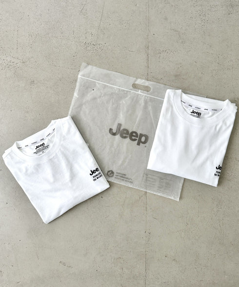 JEEP(ジープ)/2枚組セット 2P ワンポイント ロゴ刺繍 半袖 Tシャツ/2PACK Single air gram t-shirt | AT2252022 | ホワイト