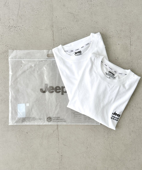 JEEP(ジープ)/2枚組セット 2P ワンポイント ロゴ刺繍 半袖 Tシャツ/2PACK Single air gram t-shirt | AT2252022 | ホワイト