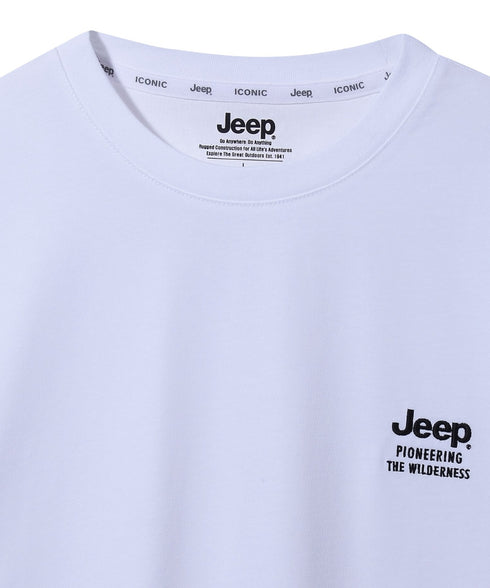 JEEP(ジープ)/2枚組セット 2P ワンポイント ロゴ刺繍 半袖 Tシャツ/2PACK Single air gram t-shirt | AT2252022 | ホワイト