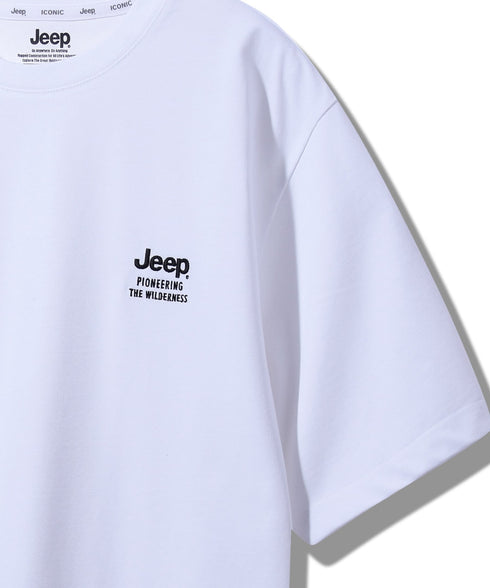 JEEP(ジープ)/2枚組セット 2P ワンポイント ロゴ刺繍 半袖 Tシャツ/2PACK Single air gram t-shirt | AT2252022 | ホワイト