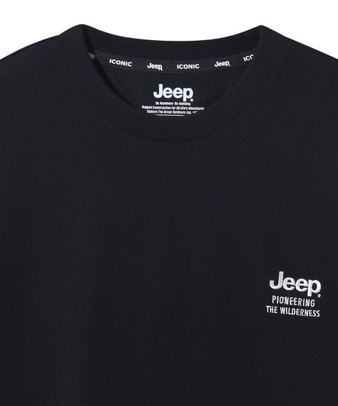 JEEP(ジープ)/2枚組セット 2P ワンポイント ロゴ刺繍 半袖 Tシャツ/2PACK Single air gram t-shirt | AT2252022 | ブラック