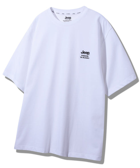 JEEP(ジープ)/2枚組セット 2P ワンポイント ロゴ刺繍 半袖 Tシャツ/2PACK Single air gram t-shirt | AT2252022 | ホワイト