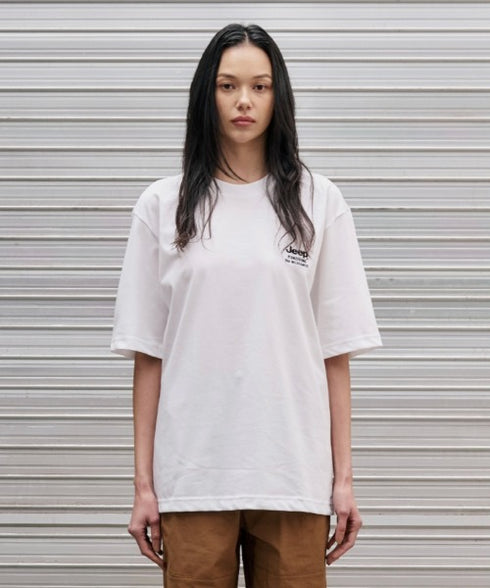 JEEP(ジープ)/2枚組セット 2P ワンポイント ロゴ刺繍 半袖 Tシャツ/2PACK Single air gram t-shirt | AT2252022 | ホワイト