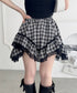 イレヘムチェックレースミニスカパン | LO2255257 | ブラック