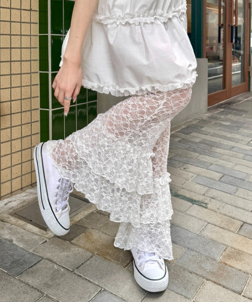 2段フリルレースパンツ | SL2255038 | ホワイト
