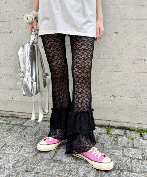 2段フリルレースパンツ | SL2255038 | ブラック