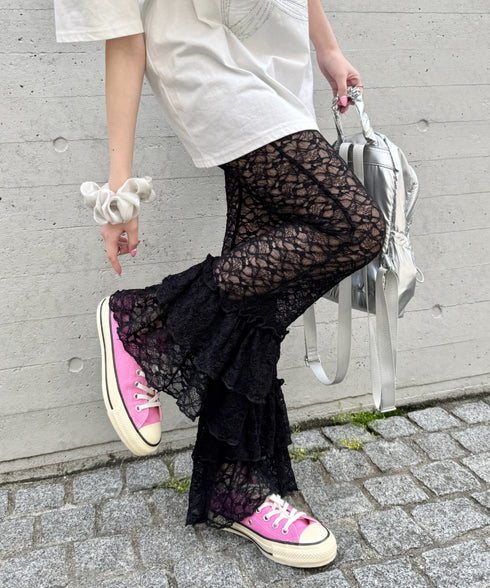 2段フリルレースパンツ | SL2255038 | ブラック