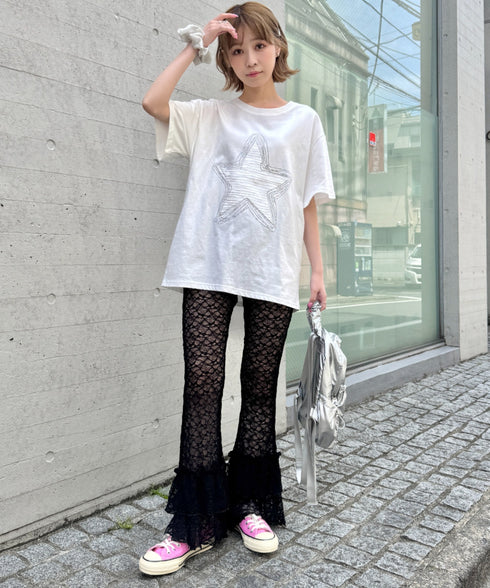 2段フリルレースパンツ | SL2255038 | ブラック