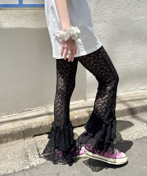 2段フリルレースパンツ | SL2255038 | ブラック