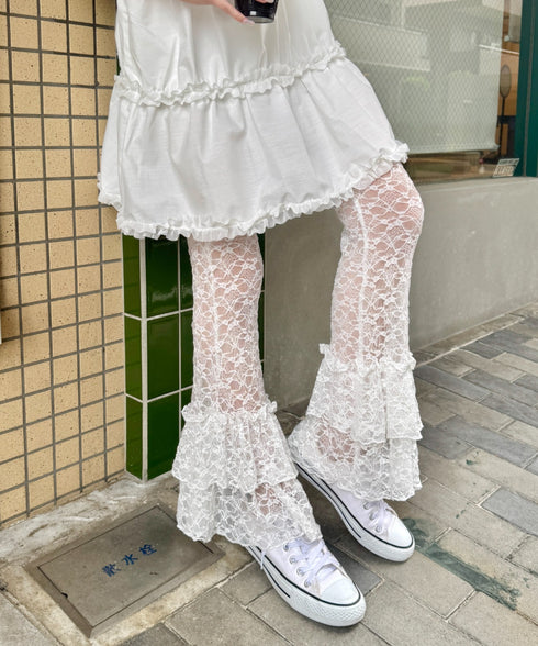 2段フリルレースパンツ | SL2255038 | ホワイト