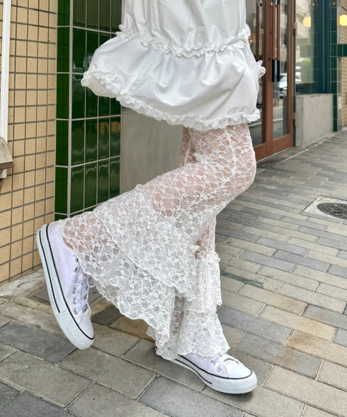 2段フリルレースパンツ | SL2255038 | ホワイト