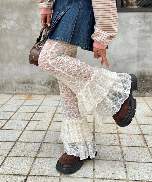 2段フリルレースパンツ | SL2255038 | アイボリー