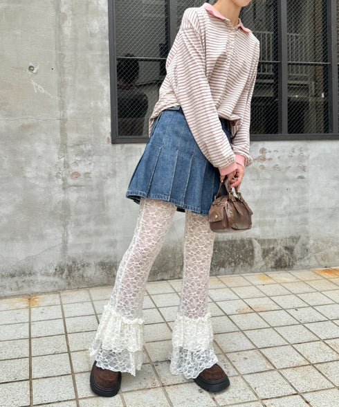 2段フリルレースパンツ | SL2255038 | アイボリー