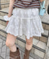 チビレースコットンティアードミニスカパン | SL2255042 | ホワイト