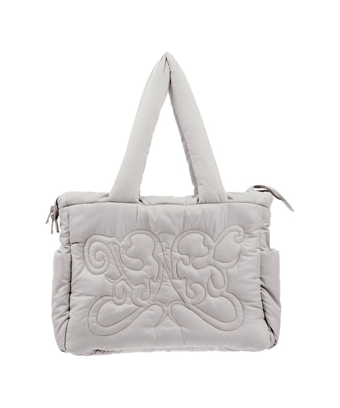 FANCY CLUB(ファンシークラブ)/パデッド パファー バタフライ キルティング ショルダー トートバッグ 軽量/CUDDLE PADDED SHOULDER BAG | AT1252029 | グレー