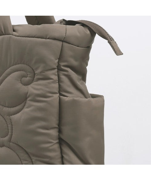 FANCY CLUB(ファンシークラブ)/パデッド パファー バタフライ キルティング ショルダー トートバッグ 軽量/CUDDLE PADDED SHOULDER BAG | AT1252029 | ブラウン