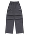 MUCENT(ムセント)/ワイド ルーズ イージー カーゴパンツ/GROSS NYLON PARACHUTE CARGO PANTS | AT2252031 | チャコールグレー