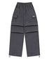 MUCENT(ムセント)/ワイド ルーズ イージー カーゴパンツ/GROSS NYLON PARACHUTE CARGO PANTS | AT2252031 | チャコールグレー