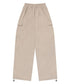 MUCENT(ムセント)/ワイド ルーズ イージー カーゴパンツ/GROSS NYLON PARACHUTE CARGO PANTS | AT2252031 | ベージュ