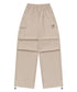 MUCENT(ムセント)/ワイド ルーズ イージー カーゴパンツ/GROSS NYLON PARACHUTE CARGO PANTS | AT2252031 | ベージュ