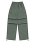 MUCENT(ムセント)/ワイド ルーズ イージー カーゴパンツ/GROSS NYLON PARACHUTE CARGO PANTS | AT2252031 | カーキ