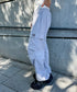 MUCENT(ムセント)/ワイド ルーズ イージー カーゴパンツ/GROSS NYLON PARACHUTE CARGO PANTS | AT2252031 | グレー
