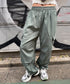 MUCENT(ムセント)/ワイド ルーズ イージー カーゴパンツ/GROSS NYLON PARACHUTE CARGO PANTS | AT2252031 | カーキ